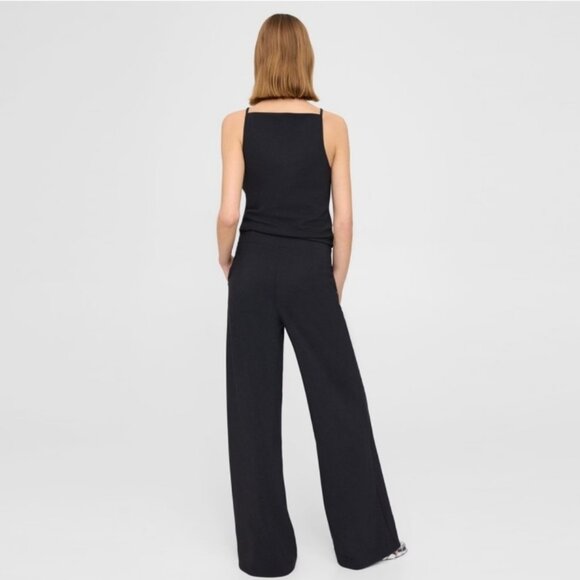 Theory High Waisted Wide Leg Black Pants Size 12 - Picture 13 of 14